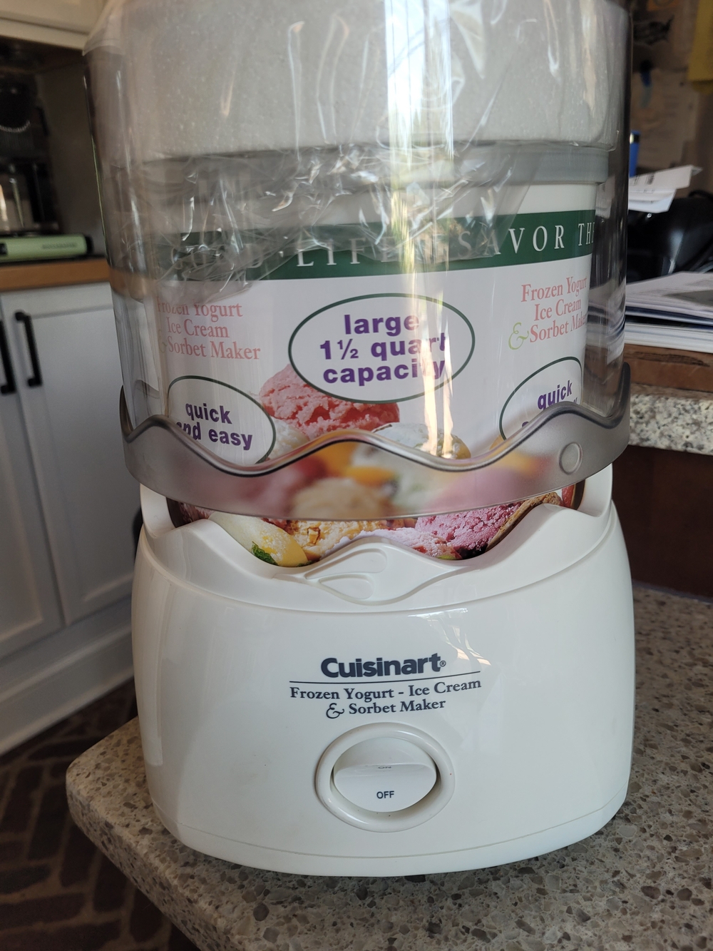 Cuisinart White Frozen Yogurt & Ice Cream Maker
